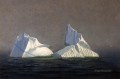 Paisaje marino de icebergs William Bradford